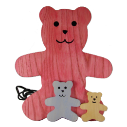 La Lampe de Chevet Nounours pour enfant en bois massif