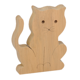 Le Petit Chat en bois - Décoration en bois