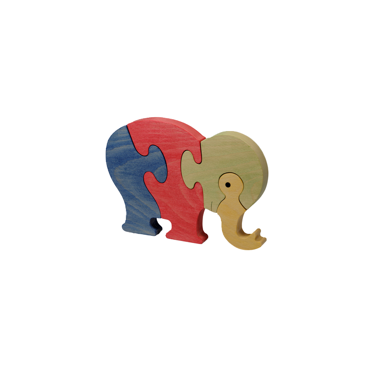 Puzzle en bois Eléphant