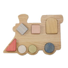 Puzzle en bois Train à Encastrement