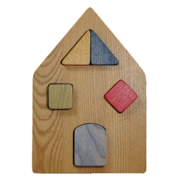 Puzzle en bois Maison à Encastrement