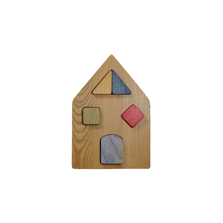 Puzzle en bois Maison à Encastrement