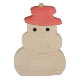 Puzzle en bois Vertical Bonhomme de Neige