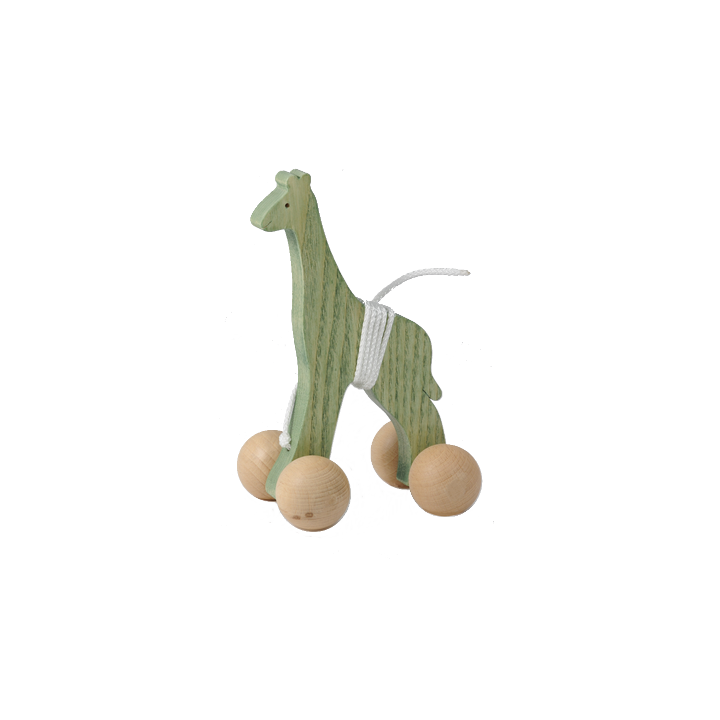 La Girafe à Tirer en bois