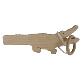 Le Bilboquet Crocodile en bois