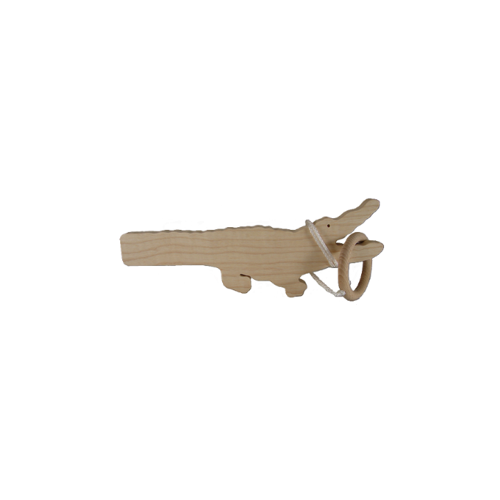 Le Bilboquet Crocodile en bois