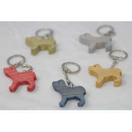 Le Porte-Clef Chien en bois
