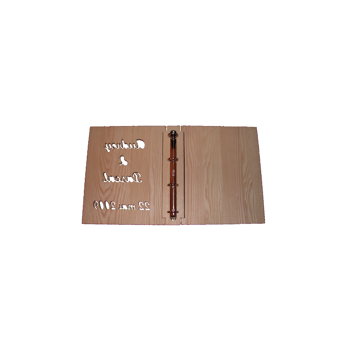 Le classeur en bois mariage