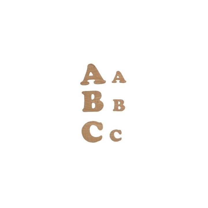 Lettres en bois découpées 9 cm