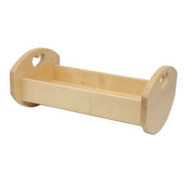 lit de poupee en bois - jeu en bois - Fabrication Française