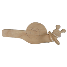 Le Bilboquet Escargot en bois - jeu d'adresse en bois